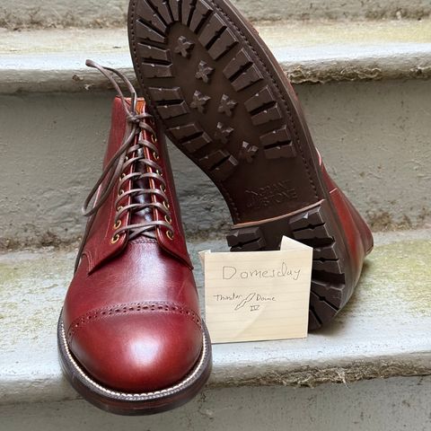 Grant Stone Garrison Boot in Gallun Red Waxed Deer