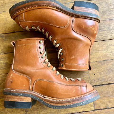 Flame Panda Monkey Boot in Maryam Natural Horsebutt
