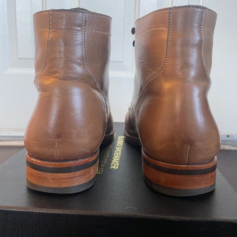 View photo of Blkbrd Shoemaker Rudiger Service Boot in Horween Natural Chromexcel