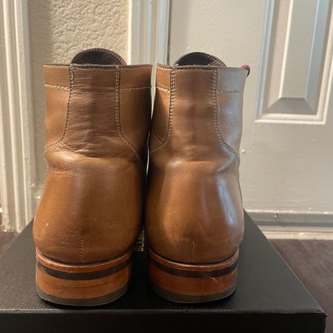 View photo of Blkbrd Shoemaker Rudiger Service Boot in Horween Natural Chromexcel