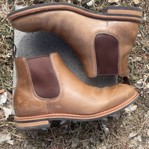 Grant Stone Chelsea Boot in Horween Dune Chromexcel