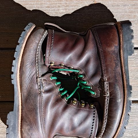 Russell Moccasin Weathered Oak Backcountry in Full-Grain Timberjack