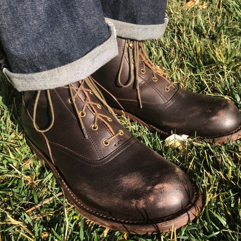 Search result thumbnail of Rolling Dub Trio Vincent Boot in Dirty Dark Brown Cow Steer