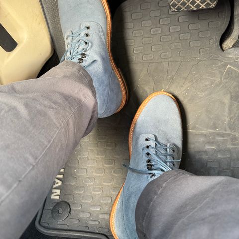 Grant Stone Diesel Boot in C.F. Stead Sky Kudu Reverse