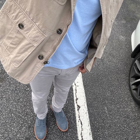 Grant Stone Diesel Boot in C.F. Stead Sky Kudu Reverse