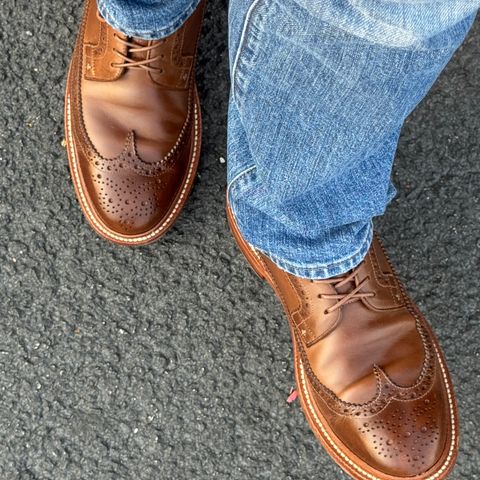 Grant Stone Longwing in Horween Dune Chromexcel
