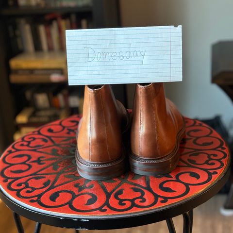 Grant Stone Edward Boot in Horween Honey Glazed Shell Cordovan