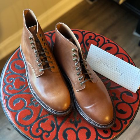 Grant Stone Edward Boot in Horween Honey Glazed Shell Cordovan