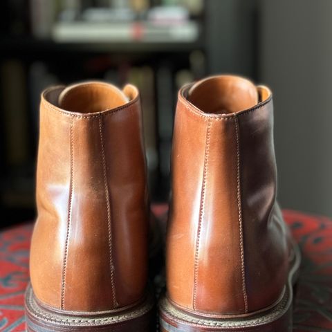 Grant Stone Edward Boot in Horween Honey Glazed Shell Cordovan