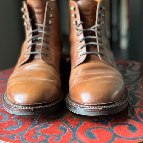 Grant Stone Edward Boot in Horween Honey Glazed Shell Cordovan