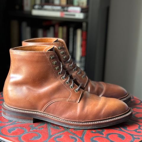 Grant Stone Edward Boot in Horween Honey Glazed Shell Cordovan