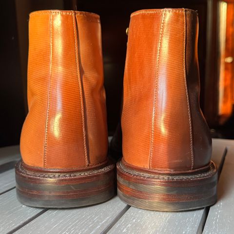 Grant Stone Edward Boot in Horween Honey Glazed Shell Cordovan