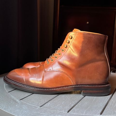 Grant Stone Edward Boot in Horween Honey Glazed Shell Cordovan