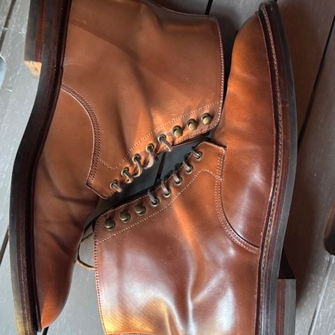 Grant Stone Edward Boot in Horween Honey Glazed Shell Cordovan