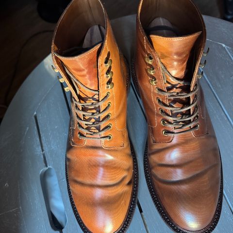 Grant Stone Edward Boot in Horween Honey Glazed Shell Cordovan
