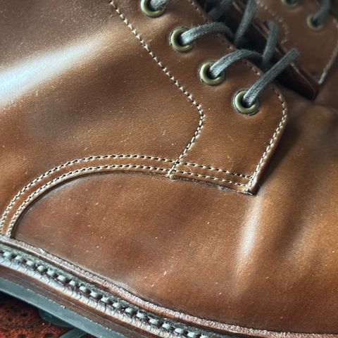 Grant Stone Edward Boot in Horween Honey Glazed Shell Cordovan