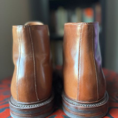Grant Stone Edward Boot in Horween Honey Glazed Shell Cordovan