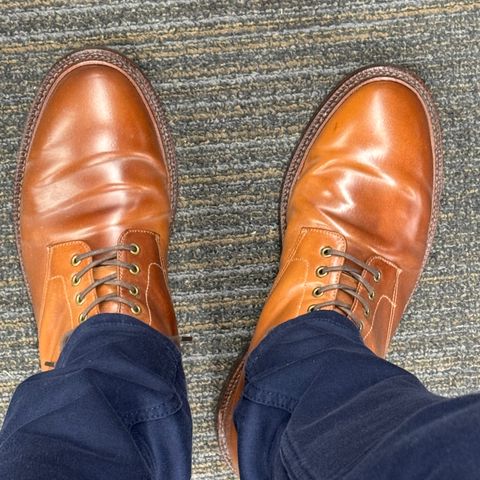 Grant Stone Edward Boot in Horween Honey Glazed Shell Cordovan