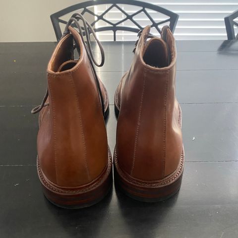 Grant Stone Edward Boot in Horween Honey Glazed Shell Cordovan