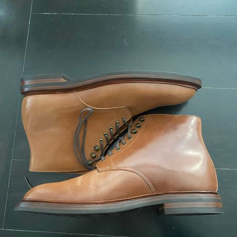 Grant Stone Edward Boot in Horween Honey Glazed Shell Cordovan