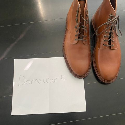 Grant Stone Edward Boot in Horween Honey Glazed Shell Cordovan