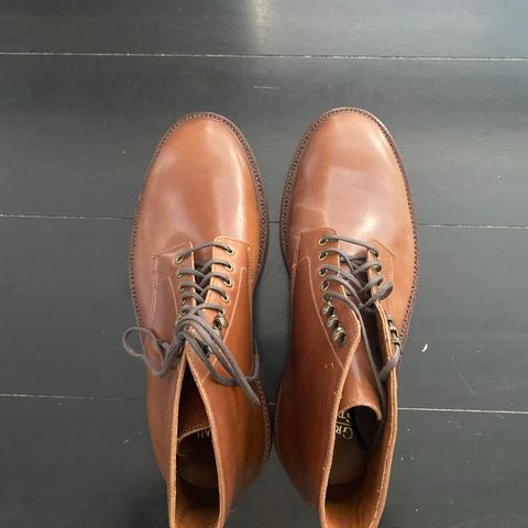 Grant Stone Edward Boot in Horween Honey Glazed Shell Cordovan