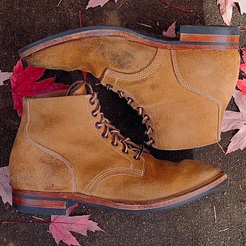 Viberg Boondocker in Horween Natural Chromexcel Roughout