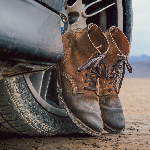 Viberg Boondocker in Horween Natural Chromexcel Roughout