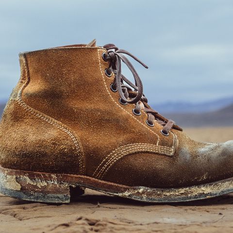 Viberg Boondocker in Horween Natural Chromexcel Roughout