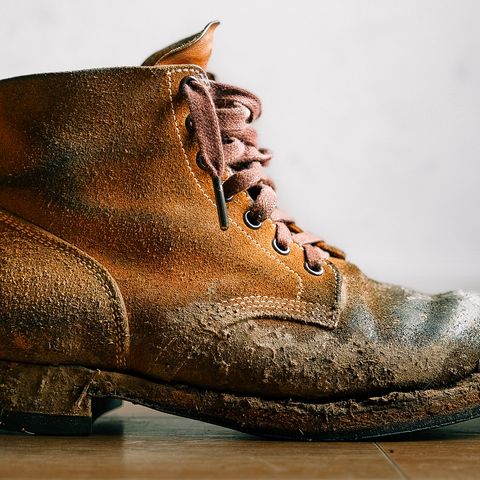 Viberg Boondocker in Horween Natural Chromexcel Roughout