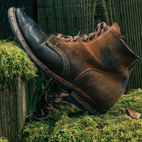 Viberg Boondocker in Horween Natural Chromexcel Roughout