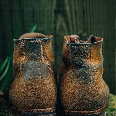 Viberg Boondocker in Horween Natural Chromexcel Roughout