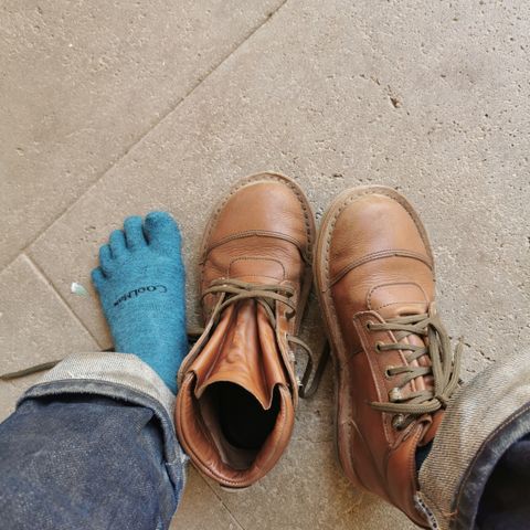 Jim Green African Ranger Barefoot Boot in Natural Veg Tan