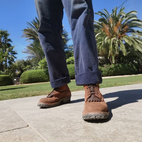 Drew's DROP10V in Seidel Elk Tan Roughout