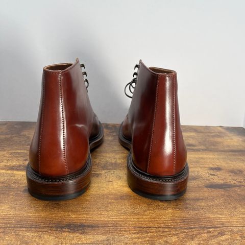 Grant Stone Edward Boot in Horween Garnet Shell Cordovan