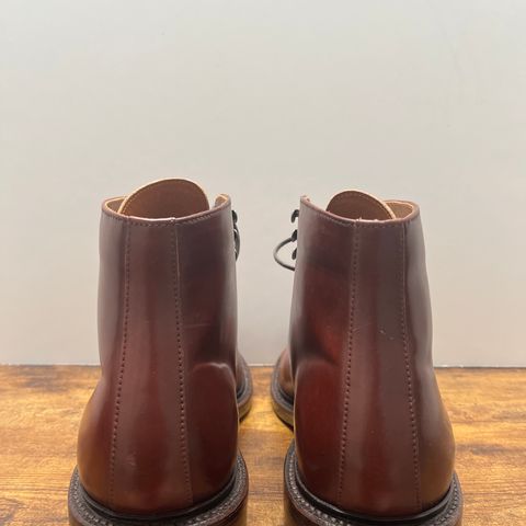 Grant Stone Edward Boot in Horween Garnet Shell Cordovan