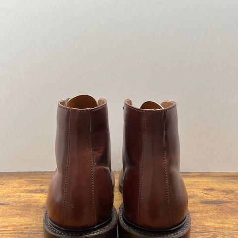 Grant Stone Edward Boot in Horween Garnet Shell Cordovan