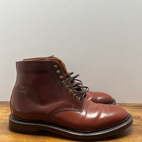 Grant Stone Edward Boot in Horween Garnet Shell Cordovan