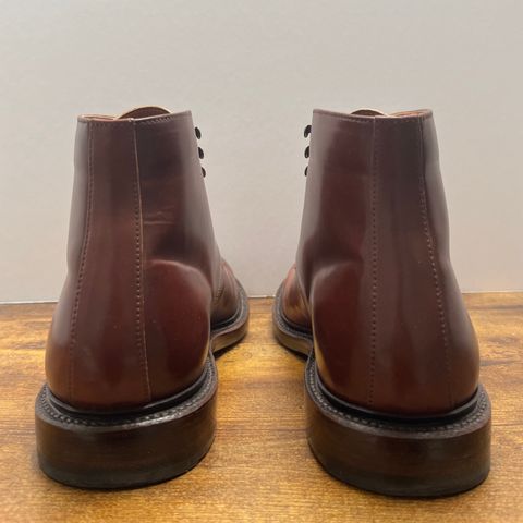 Grant Stone Edward Boot in Horween Garnet Shell Cordovan