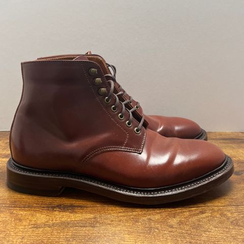 Grant Stone Edward Boot in Horween Garnet Shell Cordovan