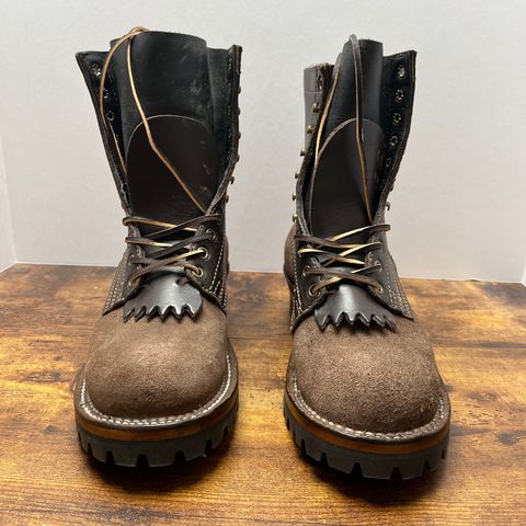 Drew's 8-Inch Logger in Brown Combo