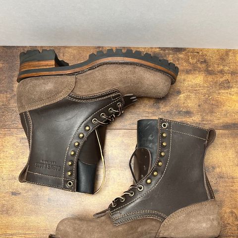 Drew's 8-Inch Logger in Brown Combo