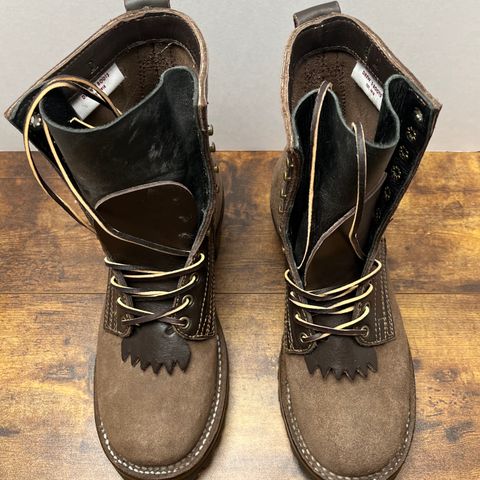 Drew's 8-Inch Logger in Brown Combo