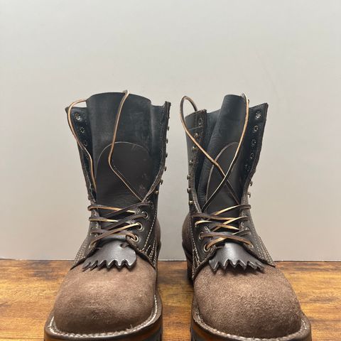 Drew's 8-Inch Logger in Brown Combo