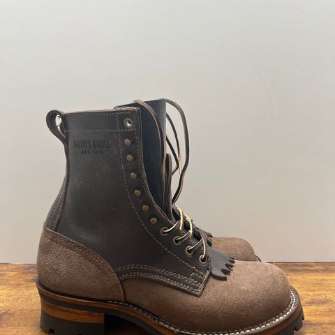 Drew's 8-Inch Logger in Brown Combo