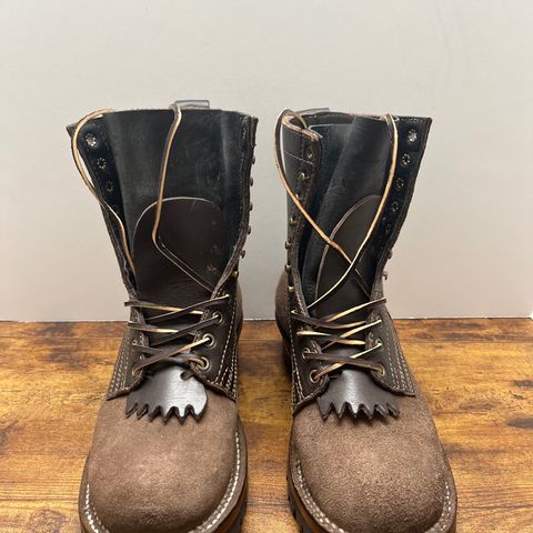Drew's 8-Inch Logger in Brown Combo