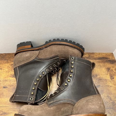 Drew's 8-Inch Logger in Brown Combo