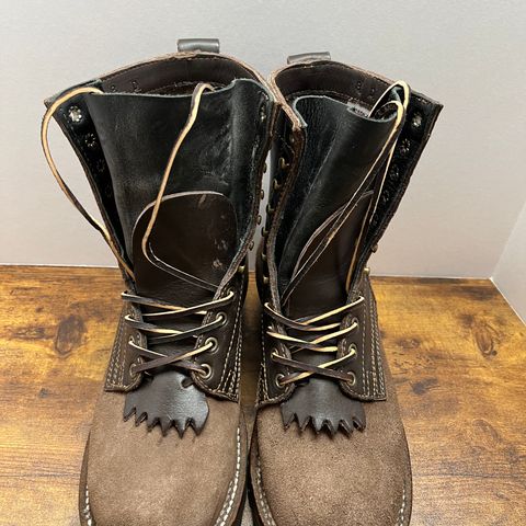 Drew's 8-Inch Logger in Brown Combo