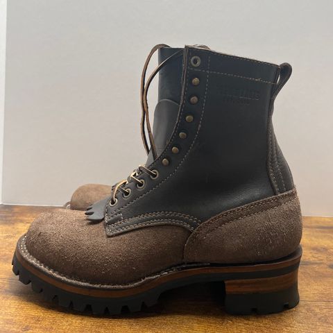 Drew's 8-Inch Logger in Brown Combo