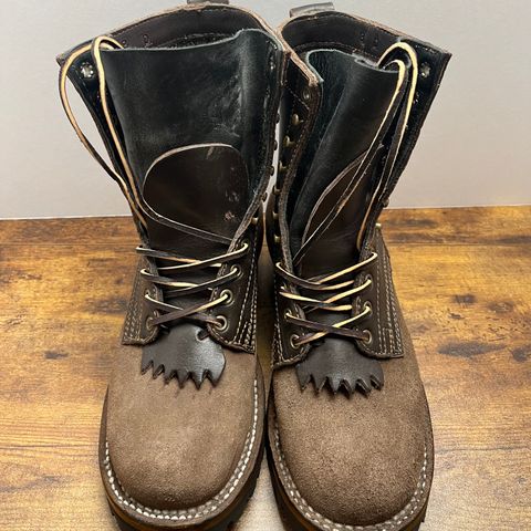 Drew's 8-Inch Logger in Brown Combo